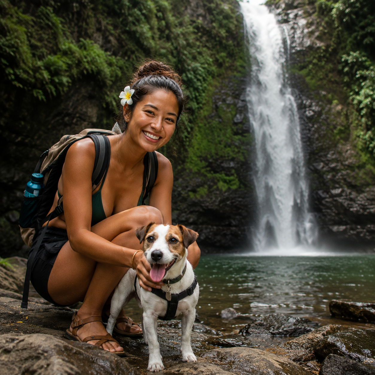 Visit a Waterfall Together